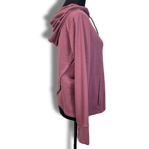 Avia Hooded Long Sleeve Activewear Top Size Medium Mauve Pink - Picture 8 of 8